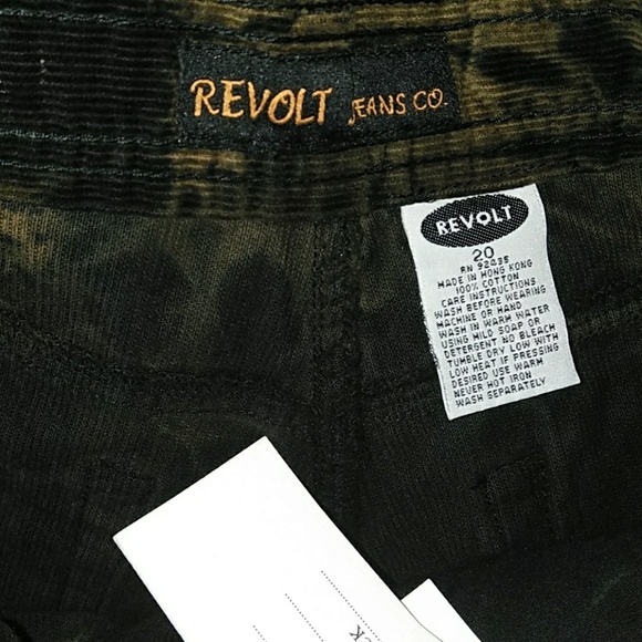 NWT Revolt tie-dye Corduroy Pants - Picture 7 of 7